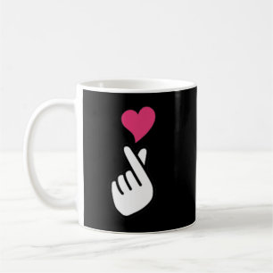 Finger Heart Koreanisches Hand Symbol KPOP Liebe S Kaffeetasse