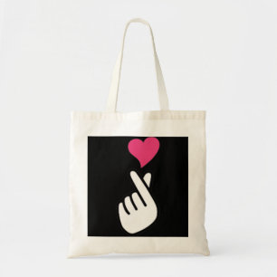 Finger Heart Koreanisches Hand Symbol KPOP Liebe S Tragetasche