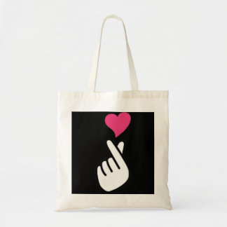 Finger Heart Koreanisches Hand Symbol KPOP Liebe S Tragetasche