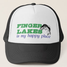 Finger Lakes ist mein glücklicher Ort Truckerkappe