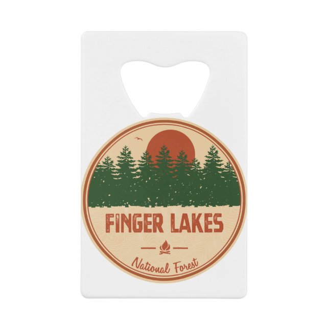 Finger Lakes National Forest Geldbeutel Flaschenöffner (Vorderseite)