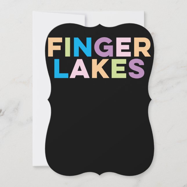 Finger Lakes New York farbenfrohe Weihnachtsgesche (Vorderseite)