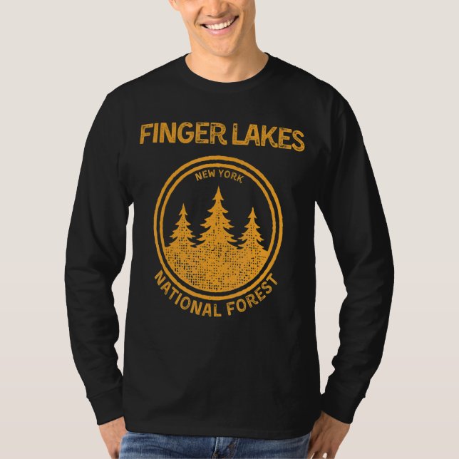 Finger Lakes New York National Forest T-Shirt (Vorderseite)