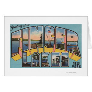 Finger Lakes, New York - Scènes de grandes lettres