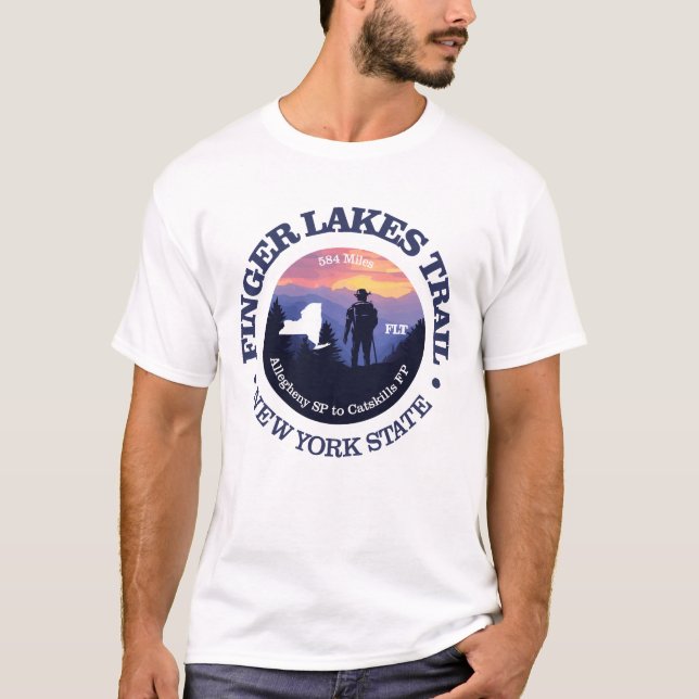 Finger Lakes Trail (rd2) T-Shirt (Vorderseite)