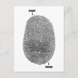 Finger Maze Postkarte