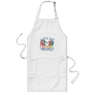 Finger Paint Let's Get Messy Art Smock Lange Schürze