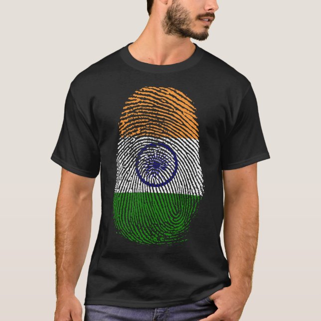 Finger Print - Indien T-Shirt (Vorderseite)