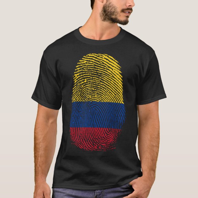 Finger Print - Kolumbien T-Shirt (Vorderseite)