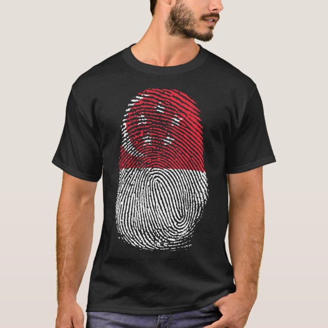 Finger Print - Singapur T-Shirt (Vorderseite)