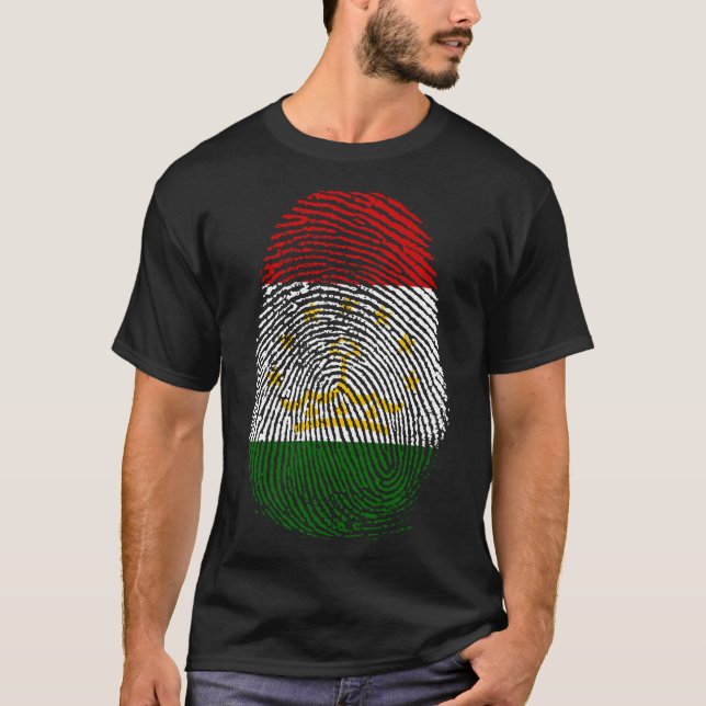 Finger Print - Tadschikistan T-Shirt (Vorderseite)
