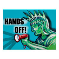 Finger weg, Protest, Freiheitsstatue