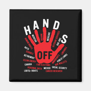 Finger weg von Medicaid Medicare Social Security T Magnet