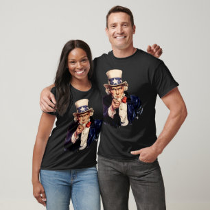 Finger Zeige Patriotic Icon T-Shirt