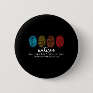 Fingerabdruck-Autismus Button