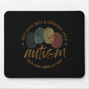 Fingerabdruck-Autismus Jeder Abdruck erzählt eine Mousepad