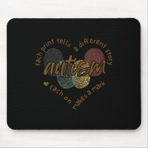Fingerabdruck Autismus Jeder Abdruck erzählt eine  Mousepad