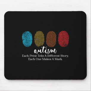 Fingerabdruck-Autismus Mousepad