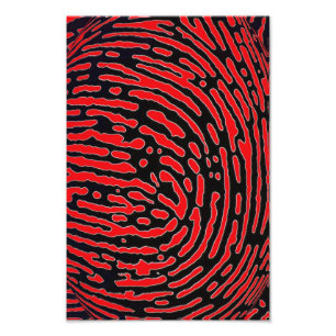 Fingerabdruck-Blase Fotodruck