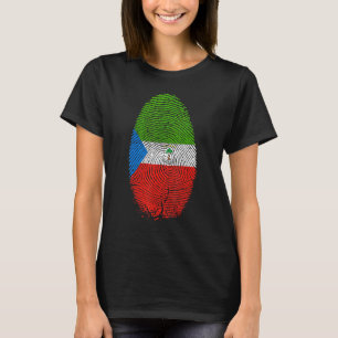 Fingerabdruck der äquatorialen Guinea T-Shirt