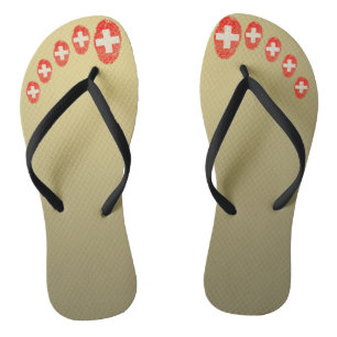 Fingerabdruck der Schweizer Touch Flip Flops
