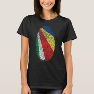Fingerabdruck der Seychellen-Flag in meiner DNA fü T-Shirt