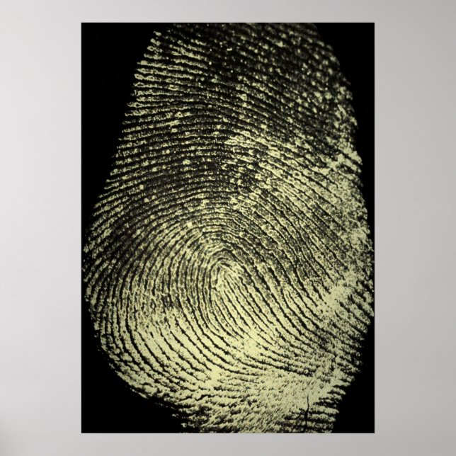 Fingerabdruck der umgekehrten Schleife Poster (Vorne)