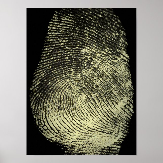Fingerabdruck der umgekehrten Schleife Poster (Vorne)