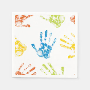 Fingerabdruck des Kindes Serviette
