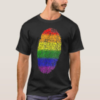 Fingerabdruck des LGBt-Flag-Stolzes