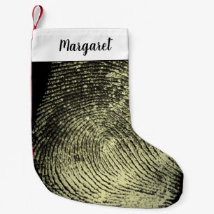 Fingerabdruck des rückwärts gerichteten Loop Kleiner Weihnachtsstrumpf