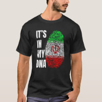 Fingerabdruck-DNA-Biometrie iranische Flagge Iran