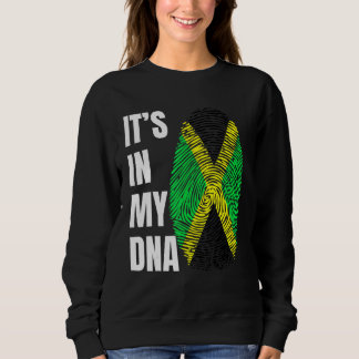 Fingerabdruck DNA Biometrie Jamaikanische Flagge J Sweatshirt