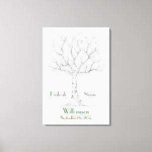 Fingerabdruck-Fingerabdruck-Tree-Stretched-Leinwan Leinwanddruck