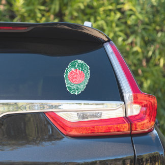 Fingerabdruck-Flag Bangladesch Aufkleber
