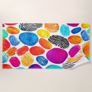 Fingerabdruck-Fusionskunst Strandtuch