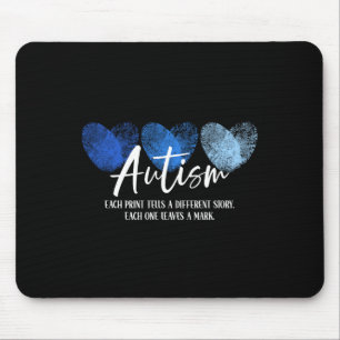 Fingerabdruck Herzautismus Jede Druckerei sagt ein Mousepad
