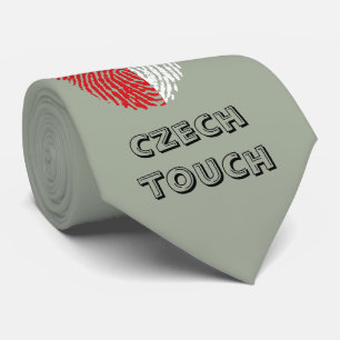 Fingerabdruck-Kennzeichen der tschechischen Touch Krawatte