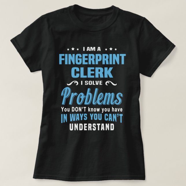 Fingerabdruck-Mitarbeiter T-Shirt (Design vorne)
