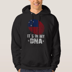 Fingerabdruck Samoa Flag Es ist in meiner DNA Hoodie