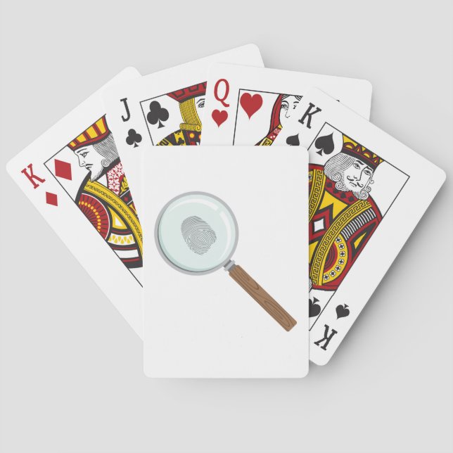 Fingerabdruck Spielkarten (Rückseite)