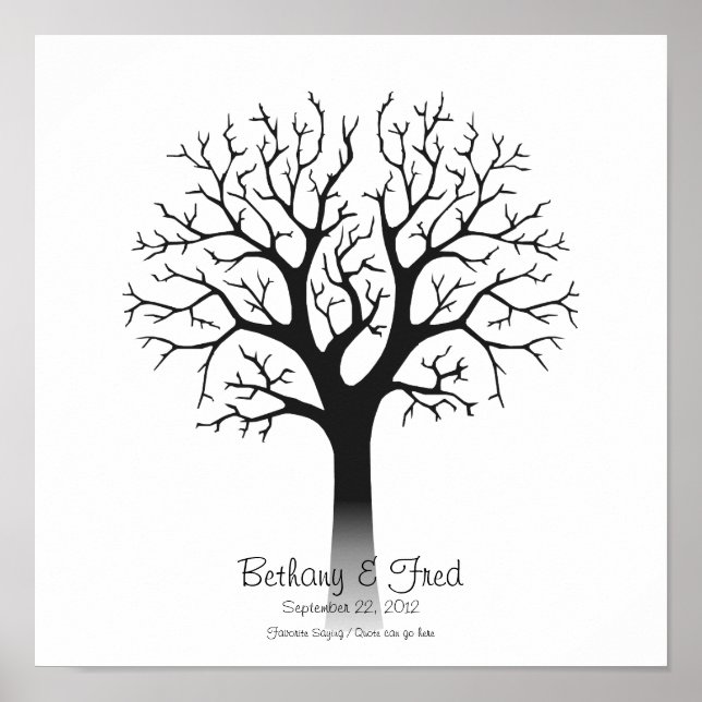 Fingerabdruck-Struktur 12"x12" Poster (Vorne)