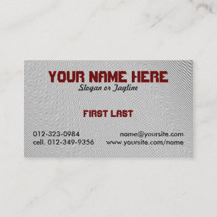 Fingerabdruck Visitenkarte