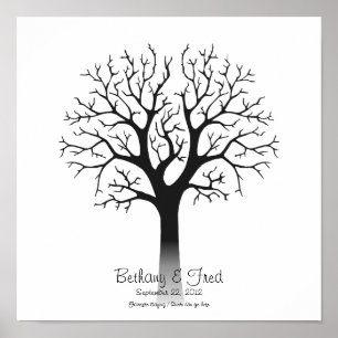 Fingerabdruckbaum 12"x12" poster