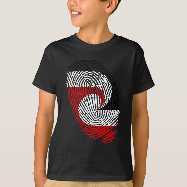 Fingerabdrücke der Maori-Flagge T-Shirt (Vorderseite)