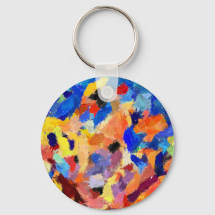Fingerabdrücke, Origne-Kunst-Malerei Schlüsselanhänger