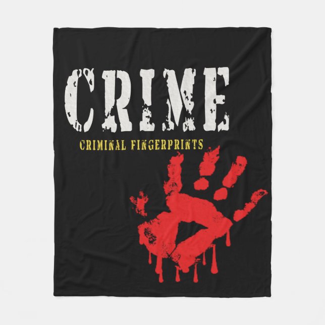 Fingerabdrücke von Kriminellen, Fleece Blanket (Vorderseite)