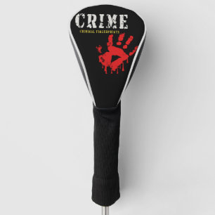 Fingerabdrücke von Kriminellen Golf Head Cover Headcover