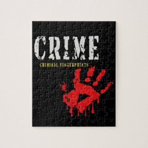 Fingerabdrücke von Kriminellen Puzzle