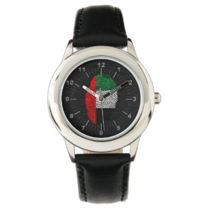 Fingerabdruckflagge der Emirat-Touch Armbanduhr